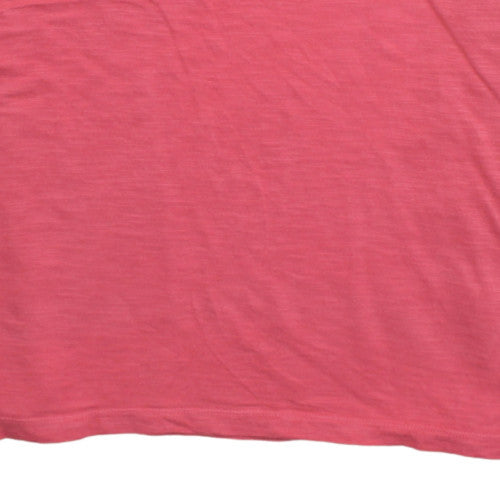 Calvin Klein Jeans Men's Red Henley Short Sleeve T-Shirt Size XL