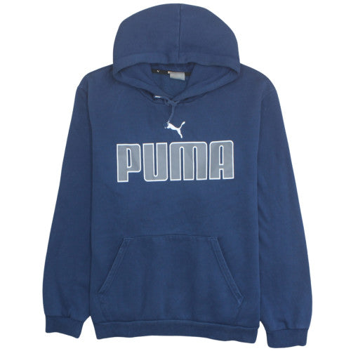 Puma Mens Blue 3XL Pullover Hoodie Fleece Sportswear
