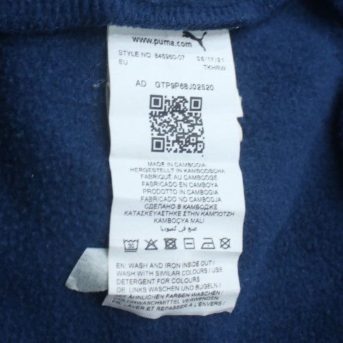 Puma Mens Blue 3XL Pullover Hoodie Fleece Sportswear