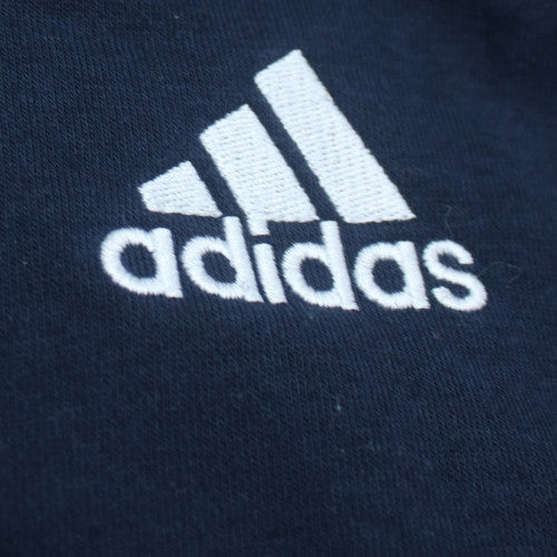Adidas Mens Navy 3XL Full Zip Hoodie with Logo Detailing