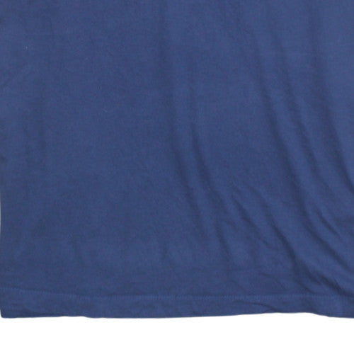 Nike Men's Blue Short Sleeve Crew Neck Graphic T-Shirt XXL