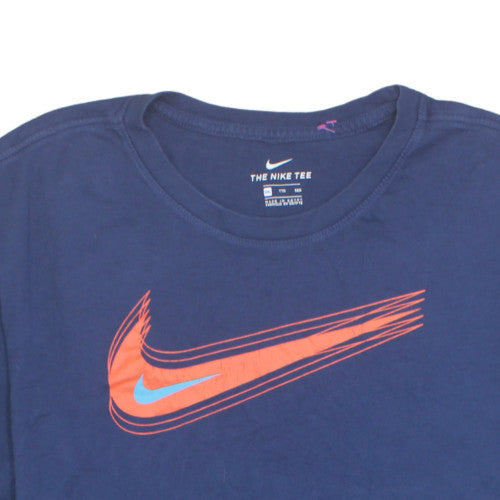 Nike Men's Blue Short Sleeve Crew Neck Graphic T-Shirt XXL