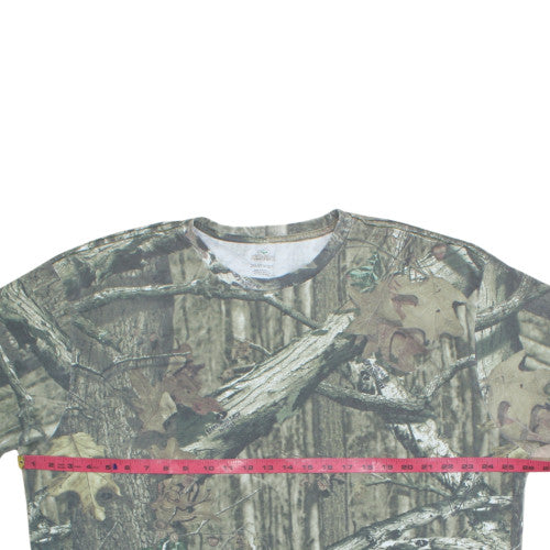 RedHead Men's Green Camo 2XL Short Sleeve Cotton Blend T-Shirt