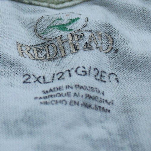 RedHead Men's Green Camo 2XL Short Sleeve Cotton Blend T-Shirt