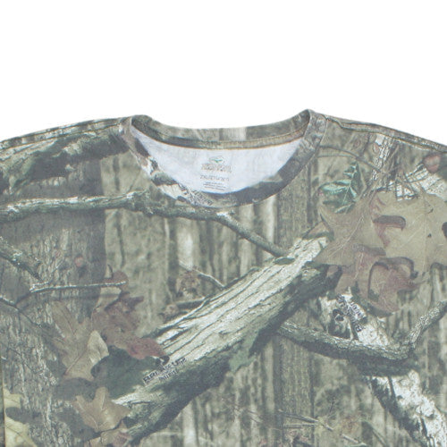 RedHead Men's Green Camo 2XL Short Sleeve Cotton Blend T-Shirt