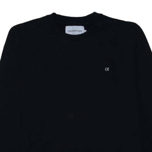 Calvin Klein Jeans Men's Black Logo Pullover Sweatshirt XXL