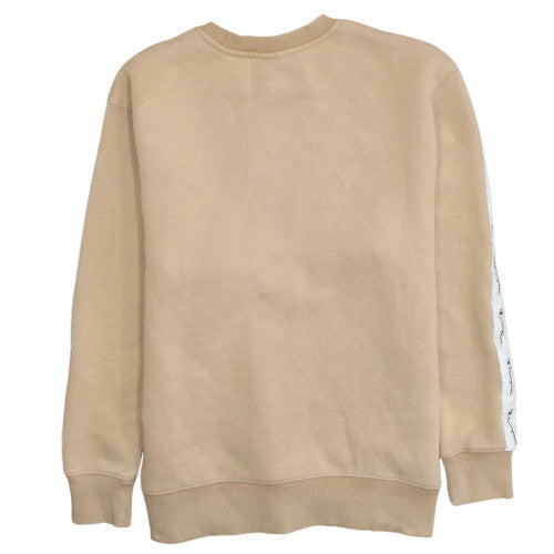 Champion Men’s Beige Logo Pullover Sweatshirt XS Regular Fit