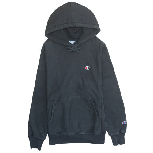 Champion Men's Black Reverse Weave Pullover Hoodie S Regular Fit