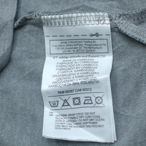 Adidas Men's Grey 'Be Nice Train Nasty' Climalite XL T-Shirt