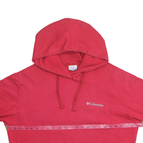 Columbia Men Red Pullover Hoodie L Outdoor Fleece Sweatshirt