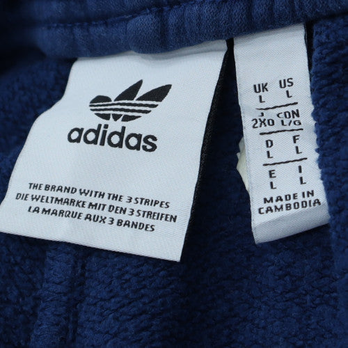 Adidas Men Blue 2XL Jogger Tapered Activewear Trousers