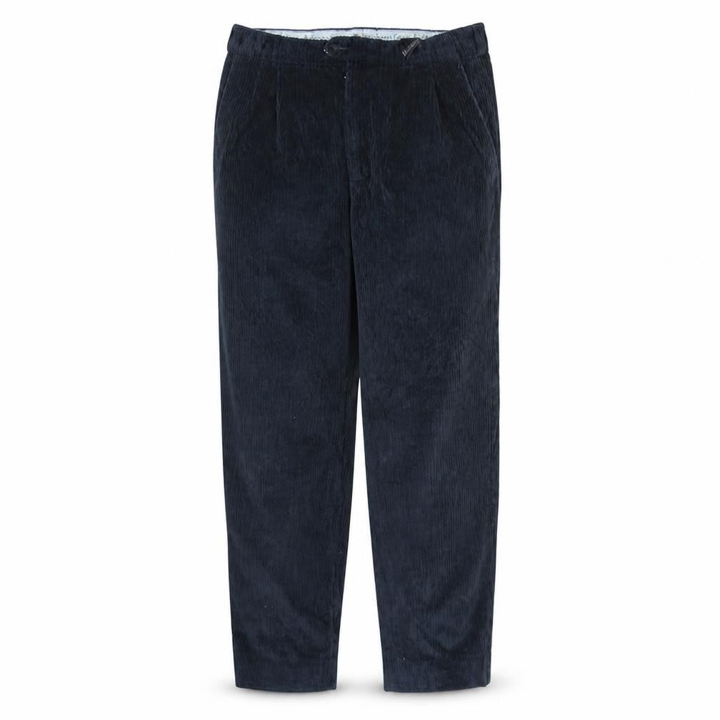 Burberrys Men's Blue Corduroy Regular Fit Trousers Size 44