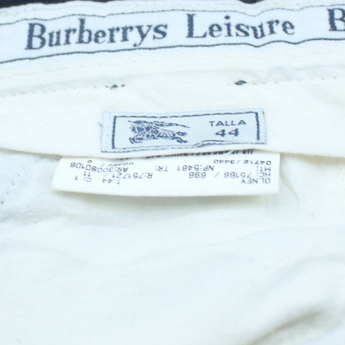 Burberrys Men's Blue Corduroy Regular Fit Trousers Size 44
