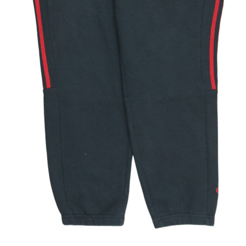 Adidas Men's Black 2XL Jogger Sweatpants with Red Stripes