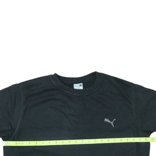 Puma Womens Black L Crew Neck Pullover Sweatshirt