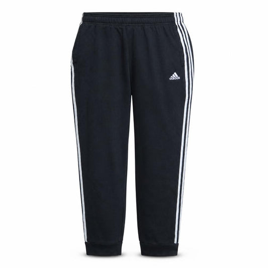 Front view of Adidas Men Black XL Jogger Fleece Sweatpants Regular Fit