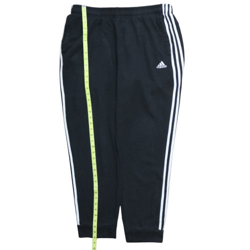 Adidas Men Black XL Jogger Fleece Sweatpants Regular Fit