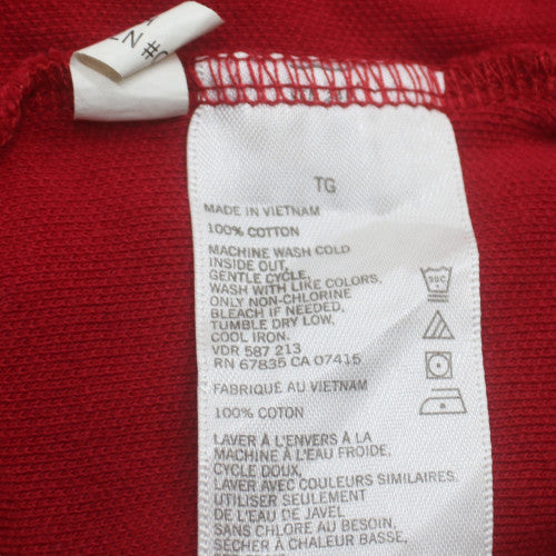 Nautica Men's Red Cotton Short Sleeve Polo Shirt XL