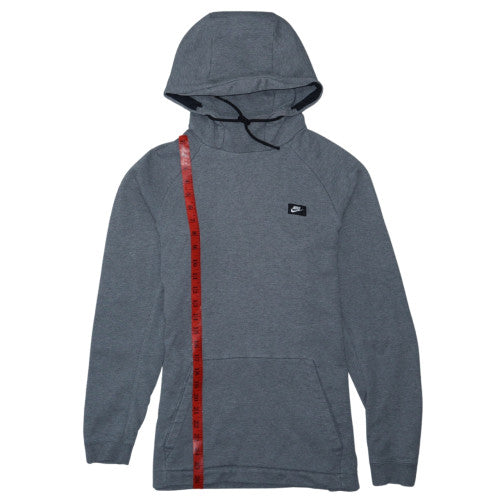 Nike Men’s Grey Pullover Hoodie M Regular Fit Cotton Blend