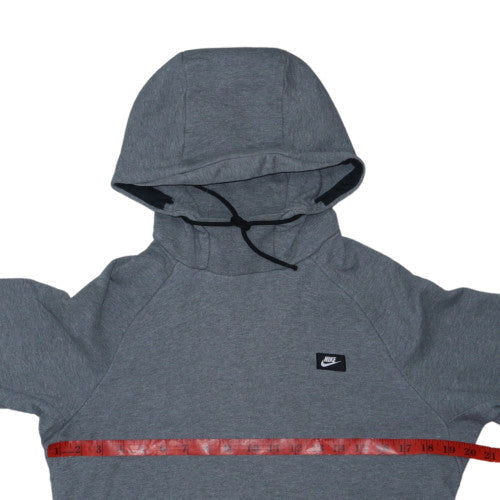 Nike Men’s Grey Pullover Hoodie M Regular Fit Cotton Blend