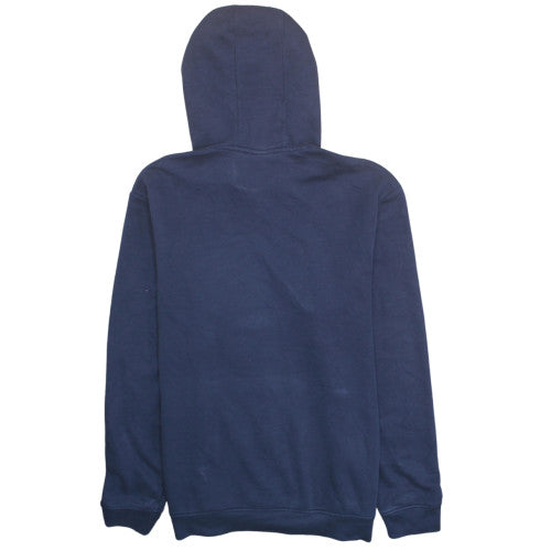 Lacoste Mens Blue 2XL Pullover Hoodie with Logo and Pockets