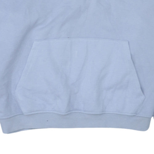 Jennyfer Womens Light Blue ACDC Hooded Pullover Sweatshirt XL