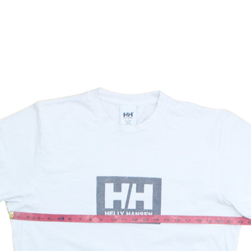 Helly Hansen Womens White XL Cotton Logo Short Sleeve T-Shirt