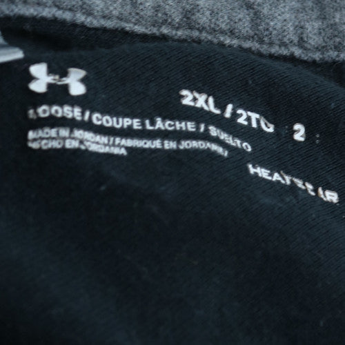 Under Armour Men's Black 2XL Henley HeatGear Short Sleeve T-Shirt