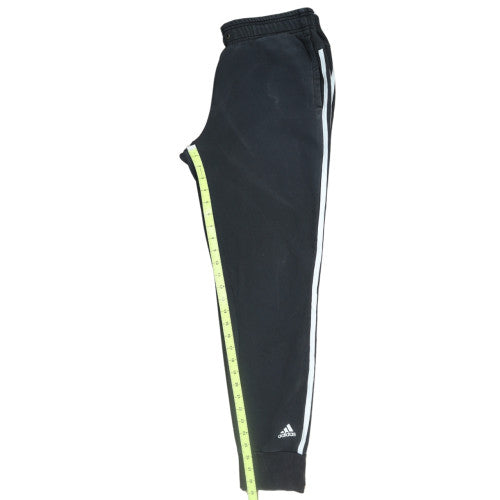 adidas Women Black L Jogger Activewear Tapered Trousers