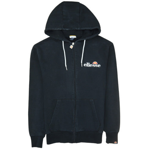 Ellesse Men’s Black Full Zip Hoodie Size S Logo Sportswear
