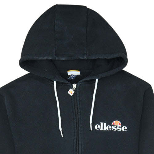 Ellesse Men’s Black Full Zip Hoodie Size S Logo Sportswear