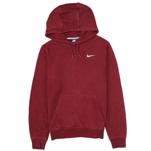 Nike Men's Red Pullover Fleece Hoodie Size S Regular Fit Sportswear