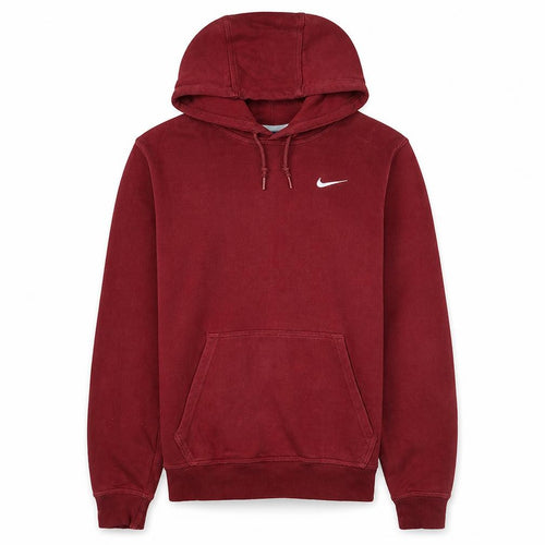 Nike Men's Red Pullover Fleece Hoodie Size S Regular Fit Sportswear