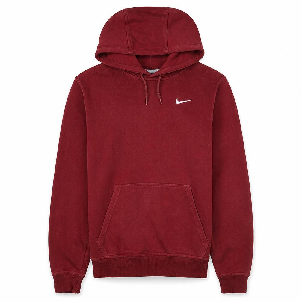 Nike Men's Red Pullover Fleece Hoodie Size S Regular Fit Sportswear