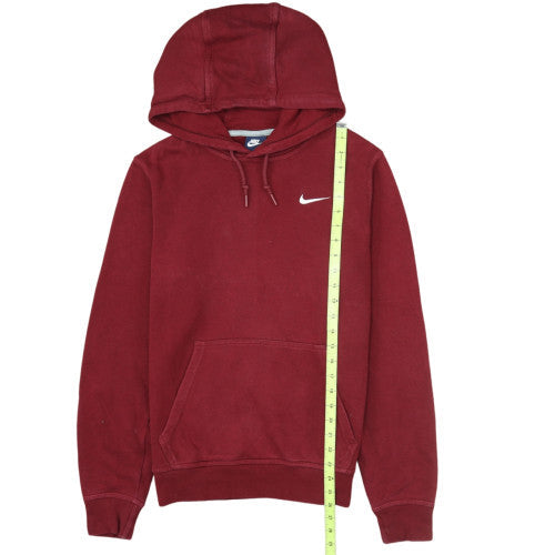Nike Men's Red Pullover Fleece Hoodie Size S Regular Fit Sportswear