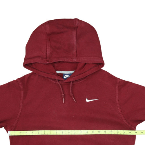 Nike Men's Red Pullover Fleece Hoodie Size S Regular Fit Sportswear