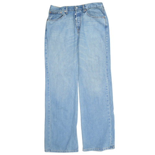 Levi Strauss Men's Blue 527 Wide-Leg Denim Jeans Size 36 Relaxed Fit