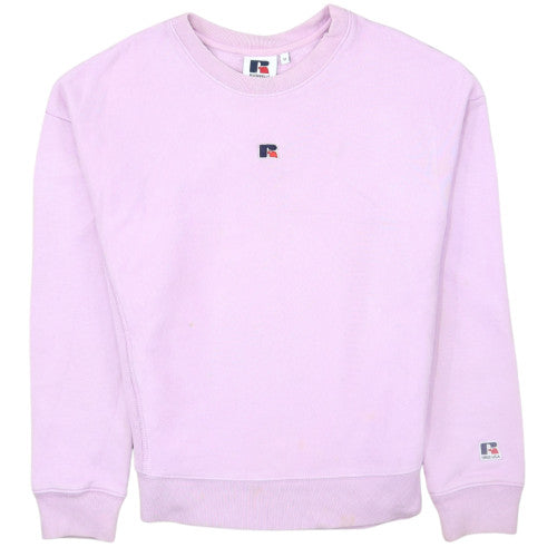 Russell Athletic Women’s Pink Crew Neck Sweatshirt Size 12 Cotton Blend