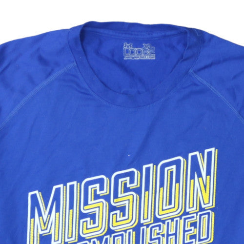 Under Armour Men Blue XL Loose Fit Curry 30 Sports T-Shirt
