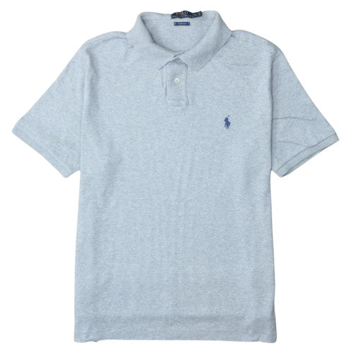Ralph Lauren Men's Grey Custom Fit Cotton Polo Shirt XL