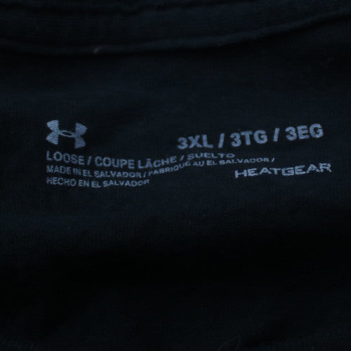 Under Armour Men's Black 3XL Loose Fit HeatGear Graphic T-Shirt