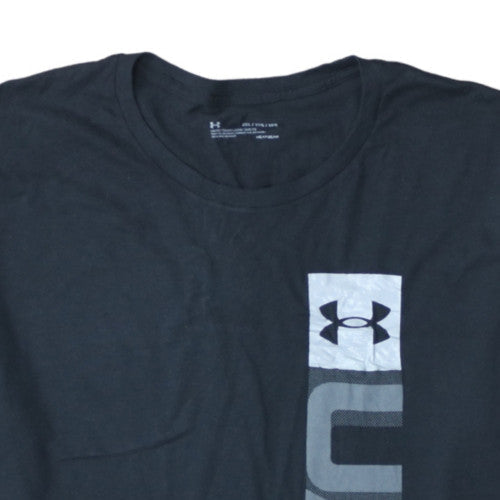 Under Armour Men's Black 3XL Loose Fit HeatGear Graphic T-Shirt
