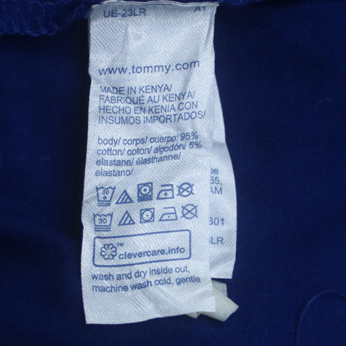 Tommy Hilfiger Men's Blue V-Neck Short Sleeve 2XL T-Shirt Jersey Cotton
