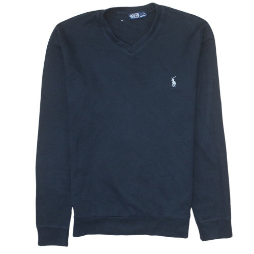 Polo Ralph Lauren Men's Black V-Neck Pullover Sweatshirt L