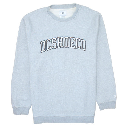 DC Shoes Mens Grey XL Crew Neck Pullover Sweatshirt Cotton Blend