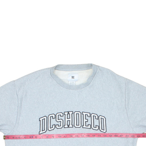 DC Shoes Mens Grey XL Crew Neck Pullover Sweatshirt Cotton Blend