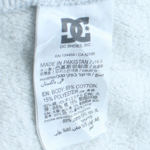 DC Shoes Mens Grey XL Crew Neck Pullover Sweatshirt Cotton Blend