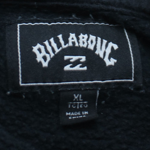 Billabong Men’s Black Pullover Hoodie XL Fleece Cotton Blend
