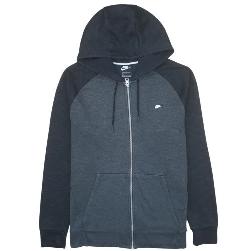 Nike Men’s Grey Full Zip Hoodie Size L Sportswear Sweatshirt