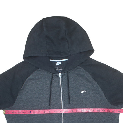 Nike Men’s Grey Full Zip Hoodie Size L Sportswear Sweatshirt
